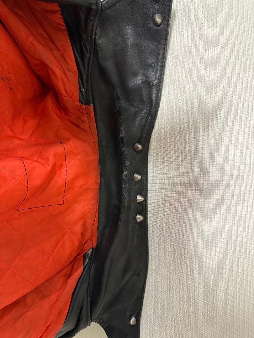 h*5様 70s ライダースジャケット mascot ブラックヒル　ルイスレザー