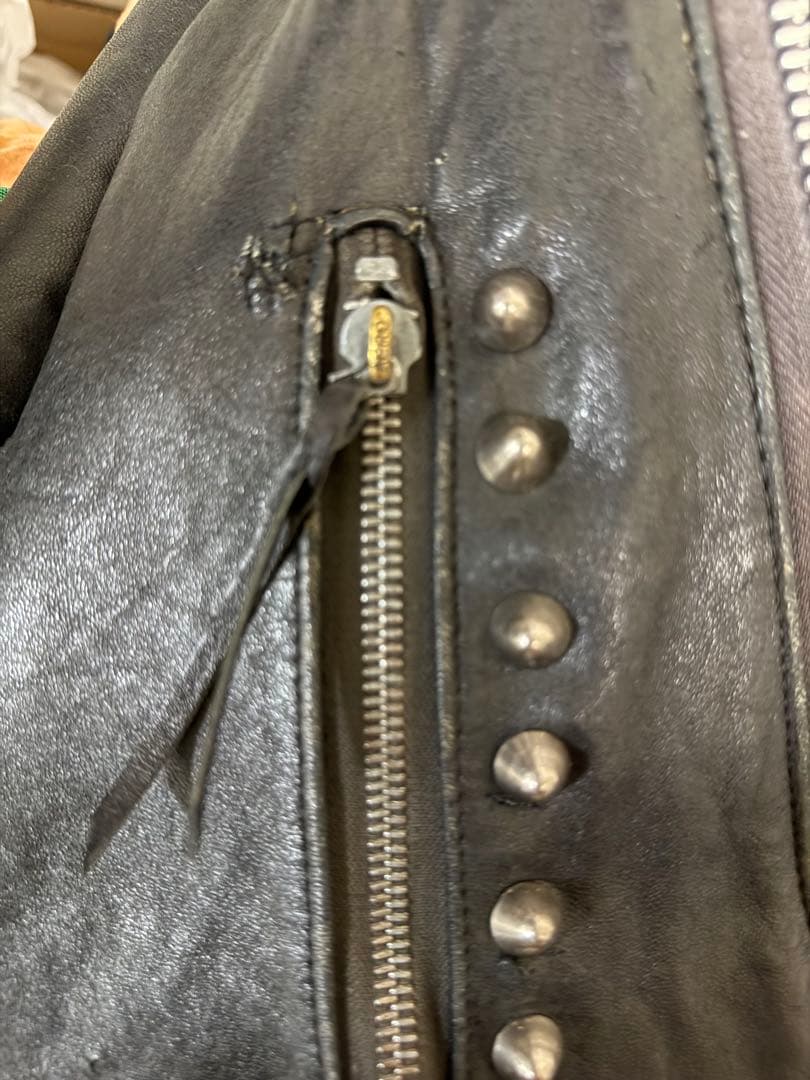 h*5様 70s ライダースジャケット mascot ブラックヒル　ルイスレザー