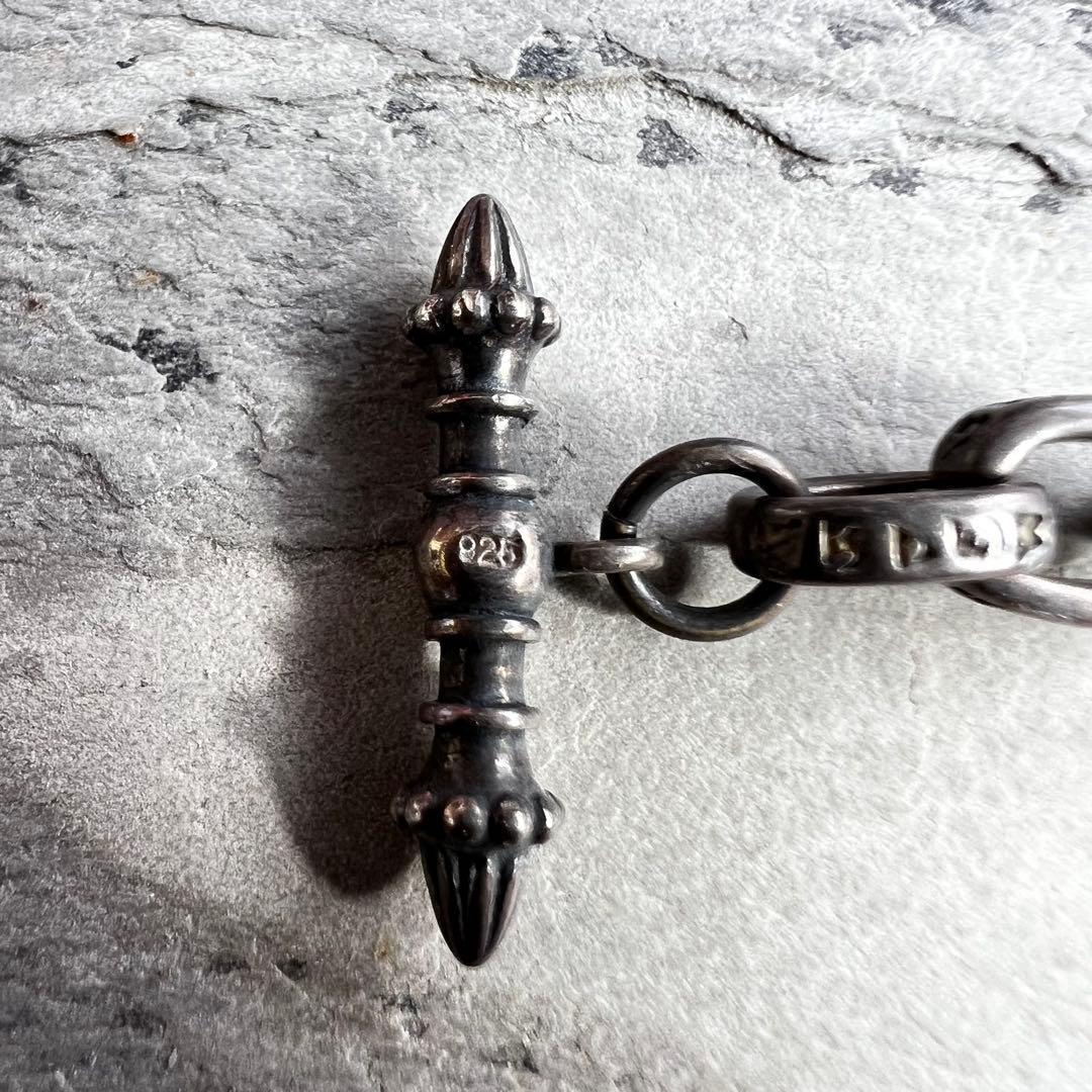 VINTAGE ヴィンテージ エングレーブチェーン ブレスレット 刻印 梵字