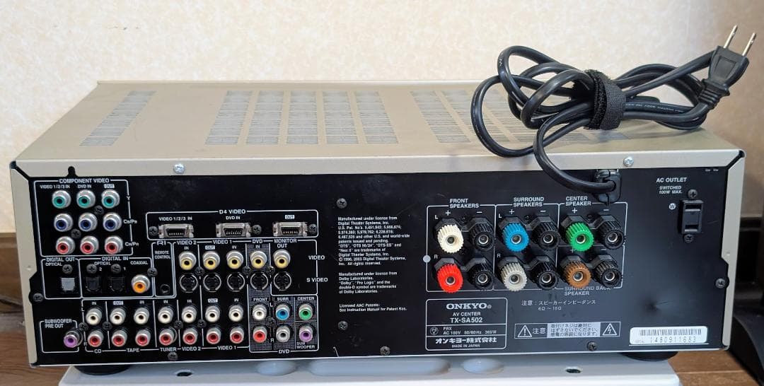 値下げ　ONKYO TX-SA502 SL-057　音響システムスピーカーセット