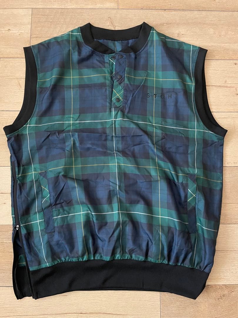 ひろ※ANTIQUA GOLF×STCH ベスト&ショートパンツ上下セット