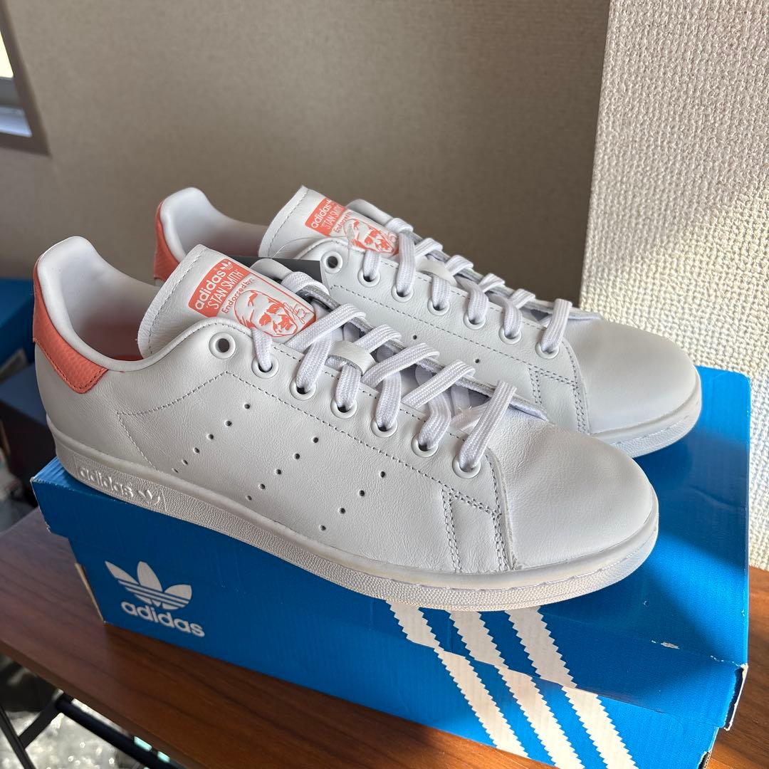 新品　adidas STAN SMITH W スタンスミス　白　ピンク