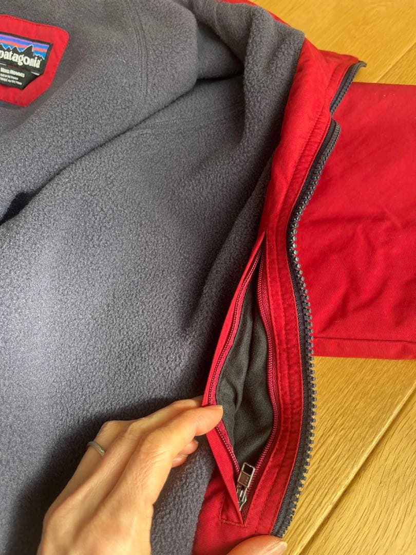 patagonia/パタゴニア シェルド シンチラ ジャンパー フリース レッド