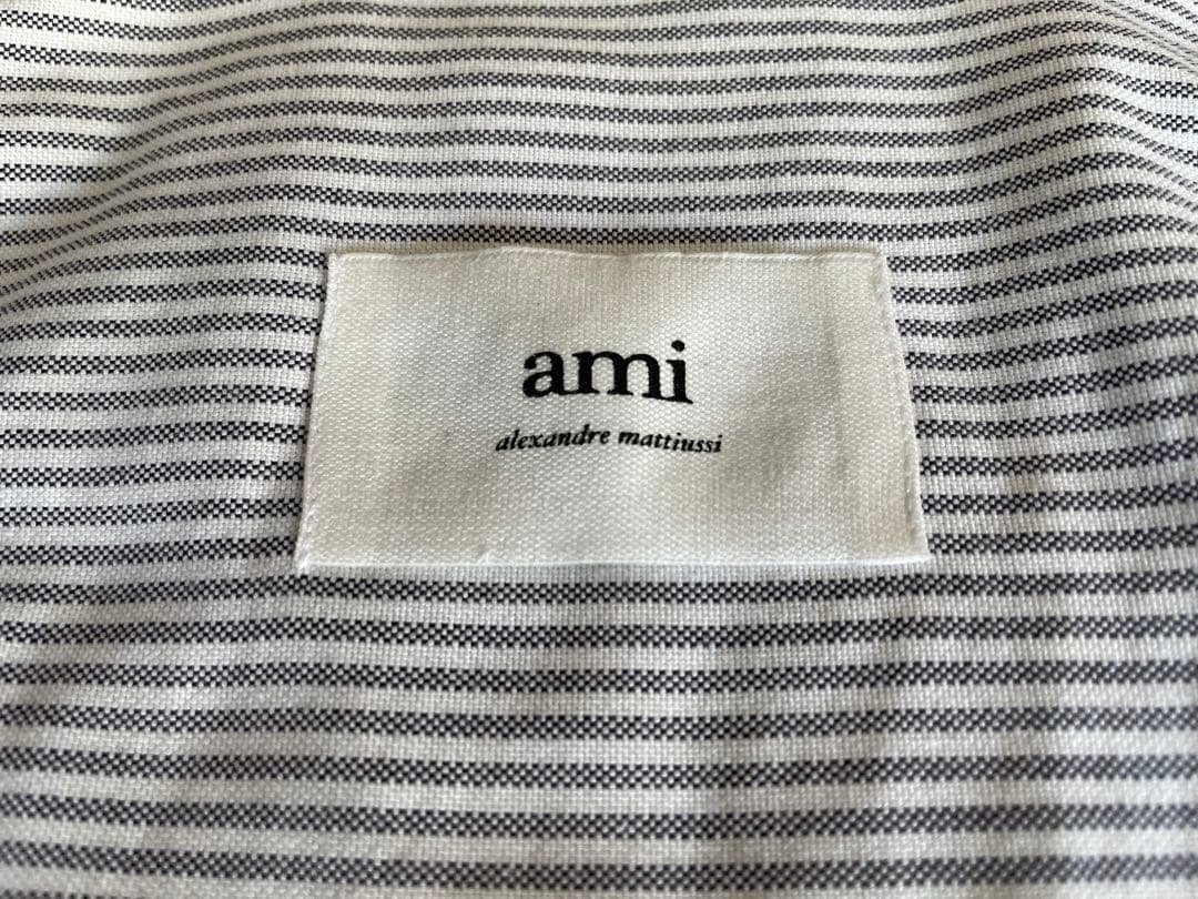 ami ストライプ 長袖シャツ
