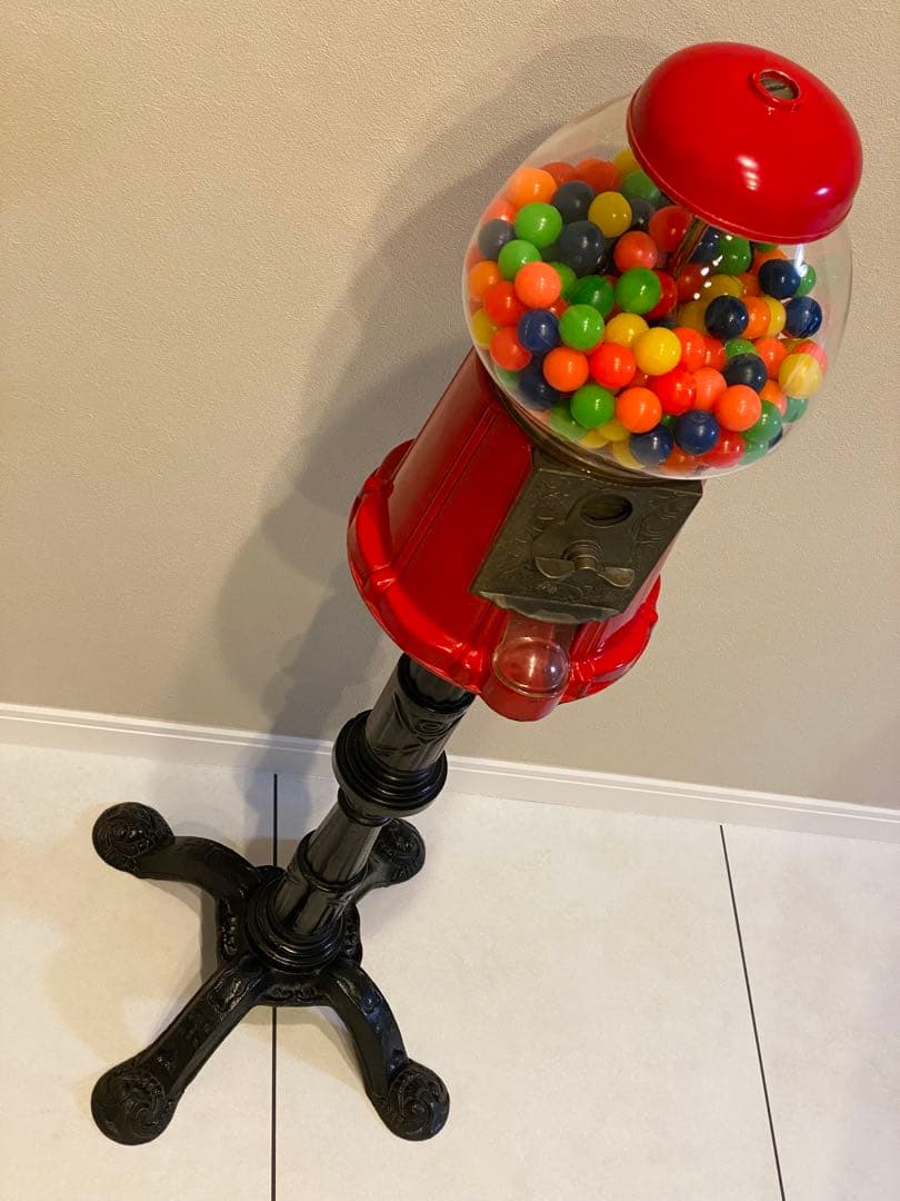 【希少脚付！】ヴィンテージ　ガムボールマシン　アンティーク 雑貨