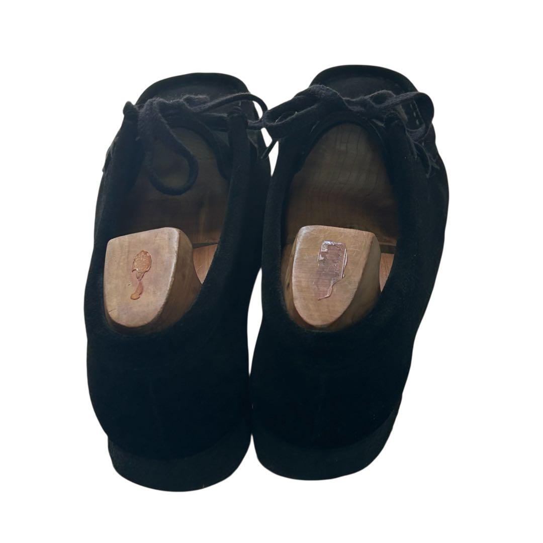 w. 美品　クラークスオリジナルズワラビーブーツ　スエード　ブラック　24