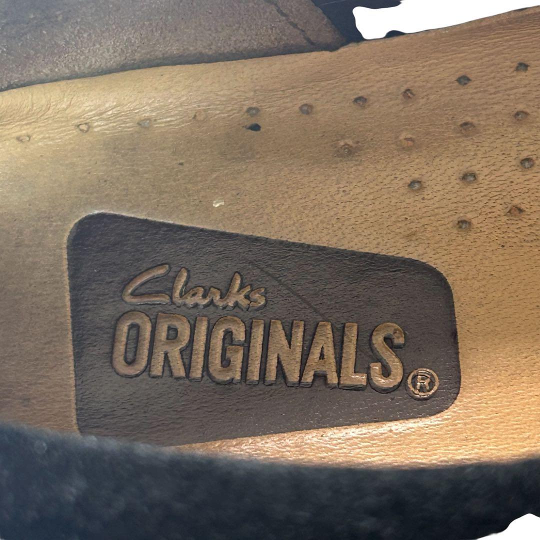 w. 美品　クラークスオリジナルズワラビーブーツ　スエード　ブラック　24