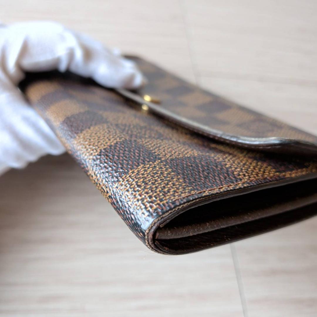 ルイヴィトン　長財布　ダミエ　N61734　ポルトフォイユサラ　二つ折り