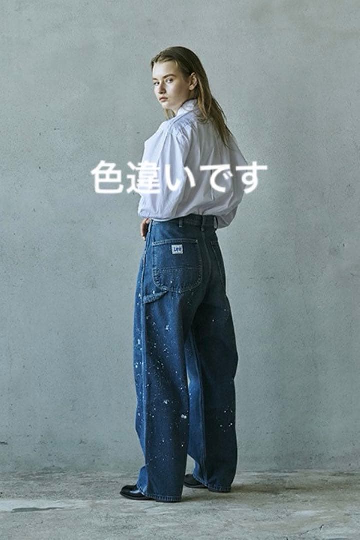美品*Lee bshop別注 デニムペインターパンツ アイボリー 匿名配送