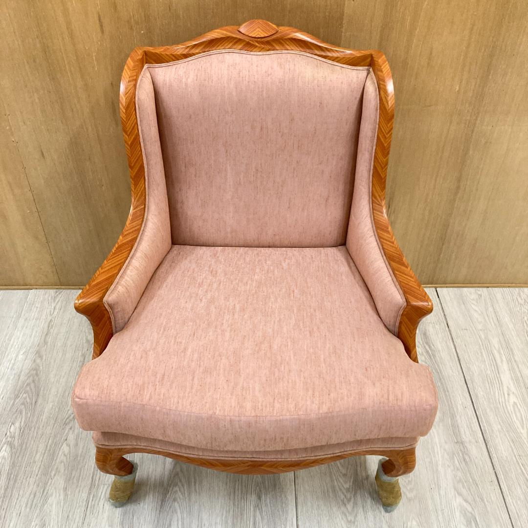 クラシック アームチェア シングルソファ ウィングバックチェア 一人掛け