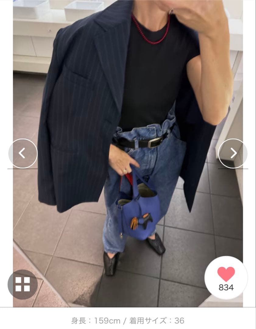 パンツ anuke Waist Tuck Denim