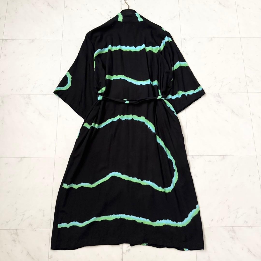 【人気】ＳＵＫＵ　 DRESSING GOWN バスローブ　ガウン　黒