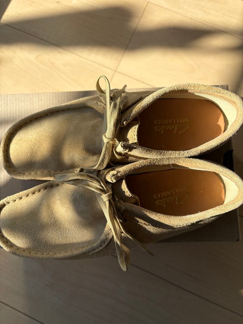 clarks wallabeeクラークスワラビーベージュ 24.5cm UK6