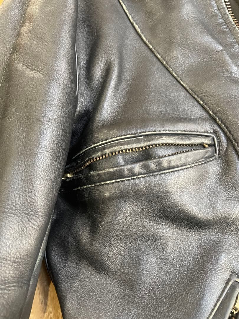 ユンボ　VANSON F 36 ライダース 牛革 本革 オールドold