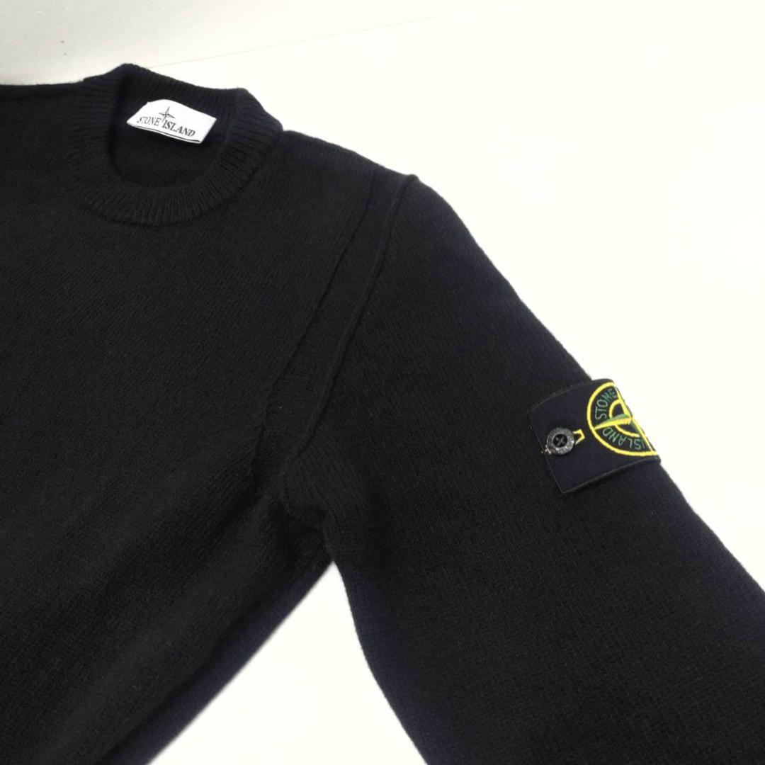 STONE  クルーネック ニット セーター ブラック M