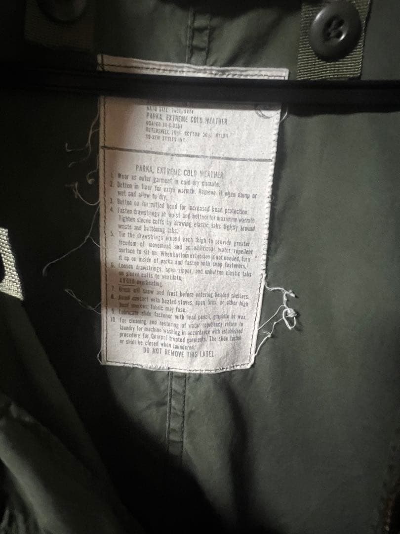 M-65 フィッシュテールパーカー