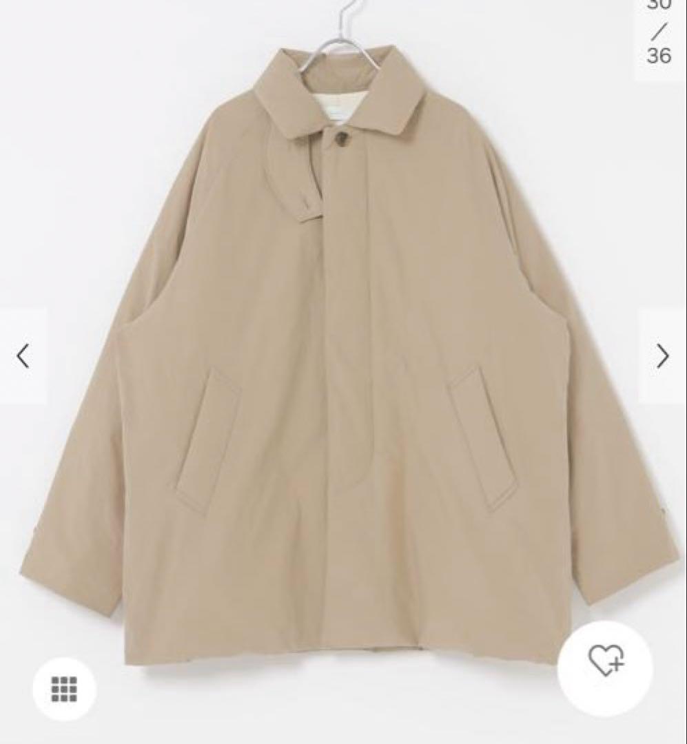 新品タグ付　かぐれ　コットンダウンジャケット　ベージュ　今季完売品　再お値下げ