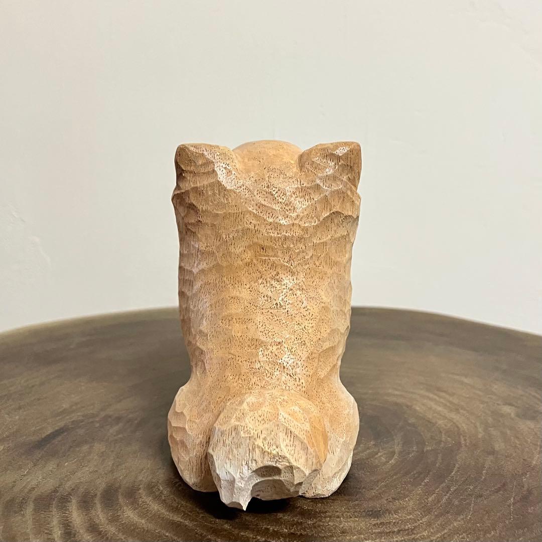 木彫りのチワワ(フォーン)