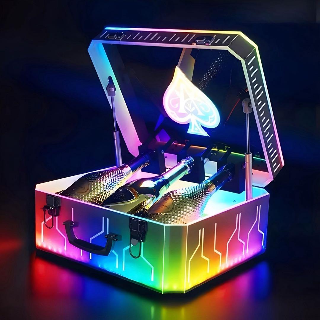 アルマンドアタッシュケース　シャンパン LED 3本収納可能 キャバクラ　クラブ