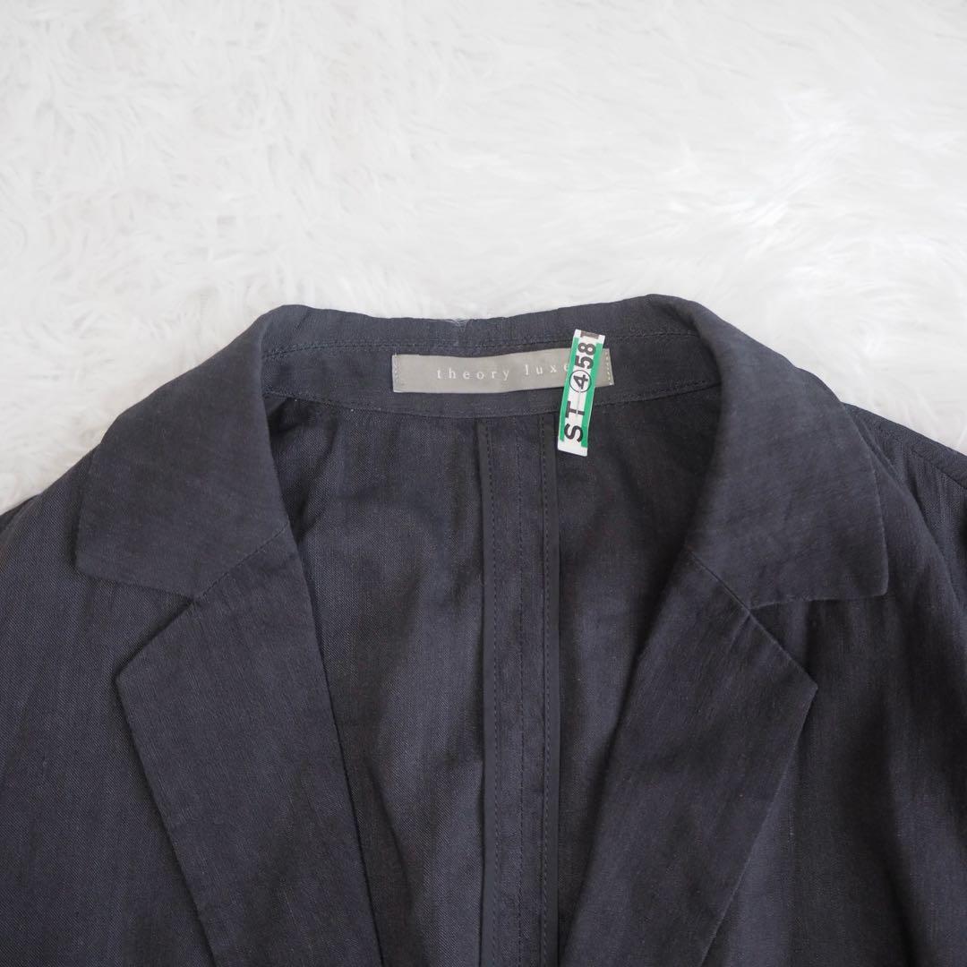 セオリーリュクス リネン混 パンツスーツセットアップ 40 L