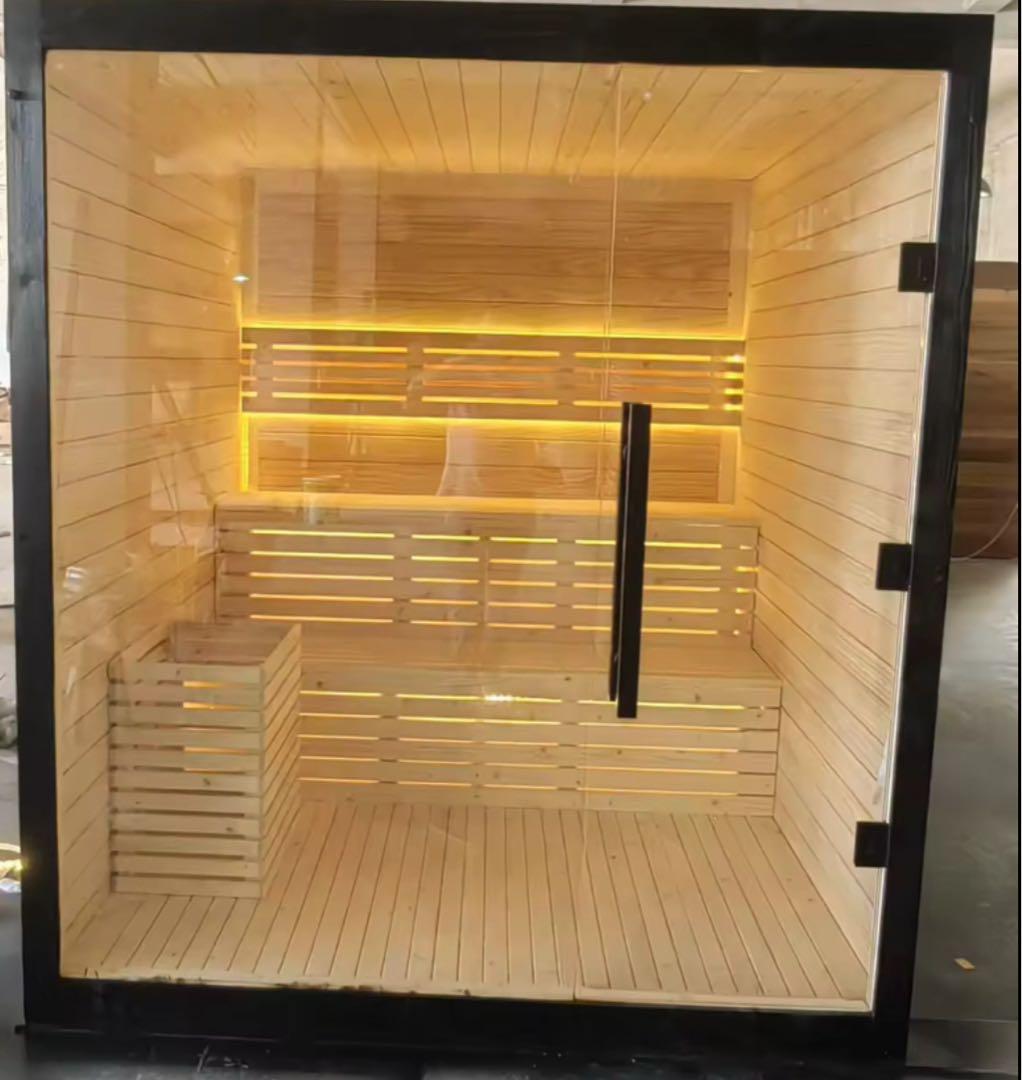 サウナルームセット サイズオーダー可能 ヒーター ストーン 照明 温湿度計
