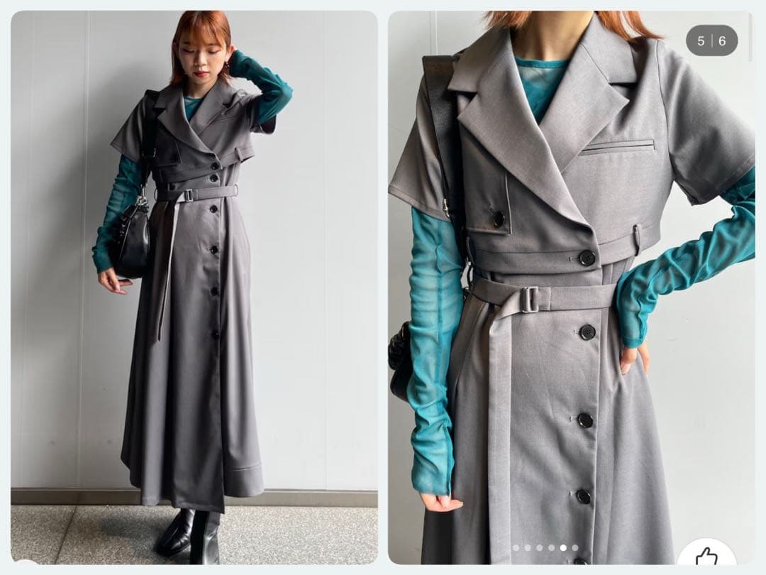 ユナイテッドトウキョウ　【3way】レイヤージャケットワンピース