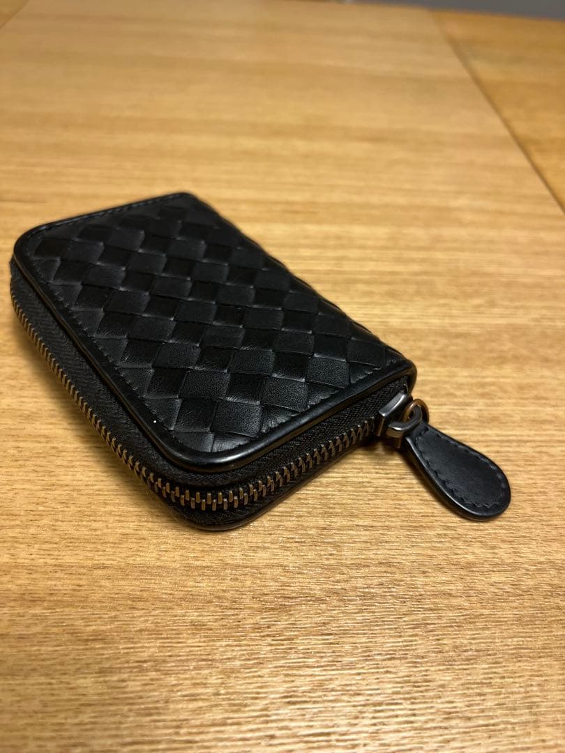 ボッテガヴェネタ　ケース　イントレチャート　小銭入れ　レザー　ブラック