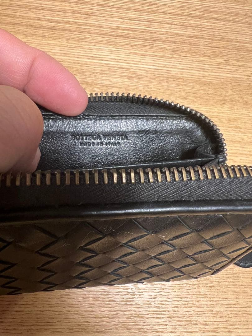 ボッテガヴェネタ　ケース　イントレチャート　小銭入れ　レザー　ブラック