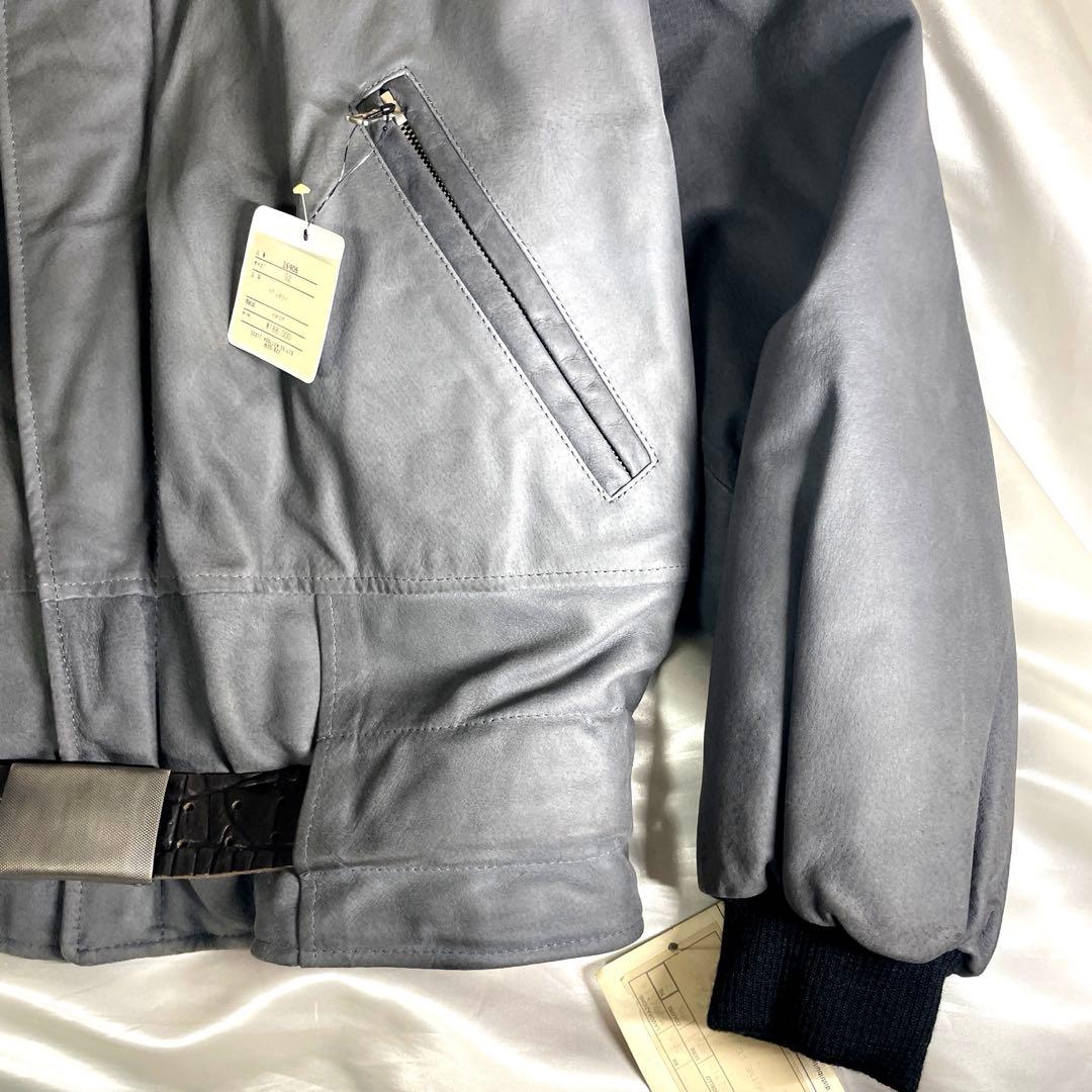 ユーロヴィンテージ　ペッカリー　レザージャケット　ririジップ　イタリア製