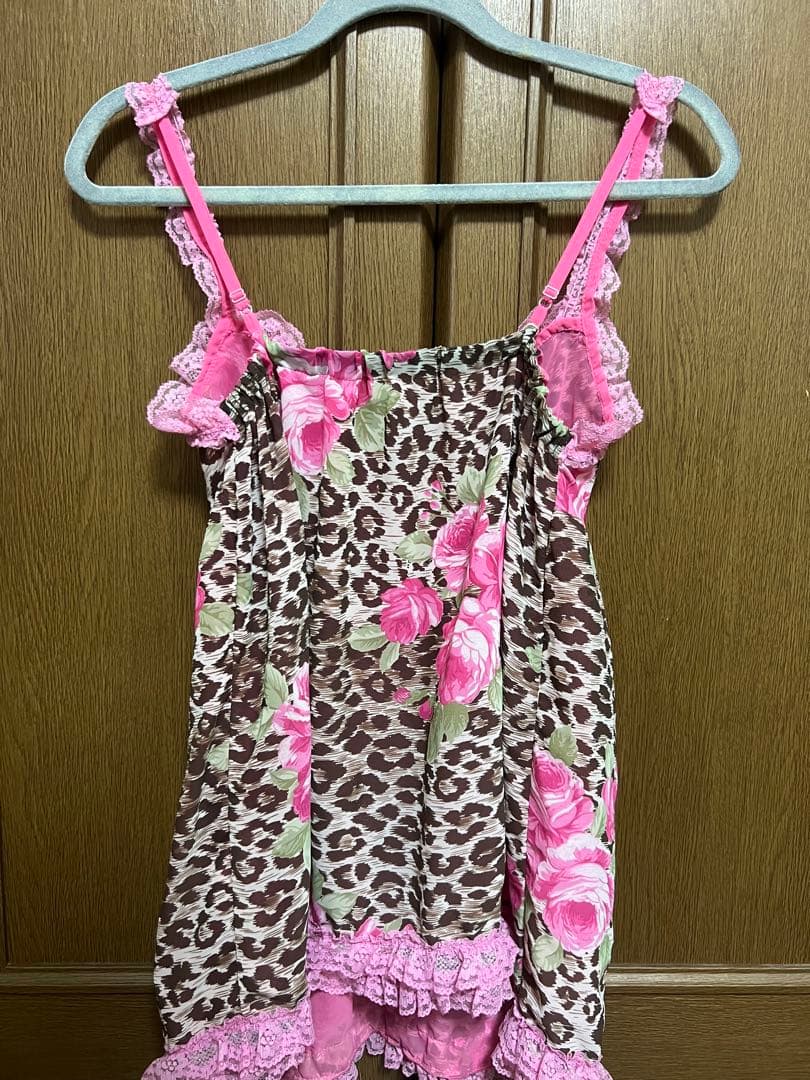 MARS ヒョウ薔薇柄キャミトップス　 平成ギャル