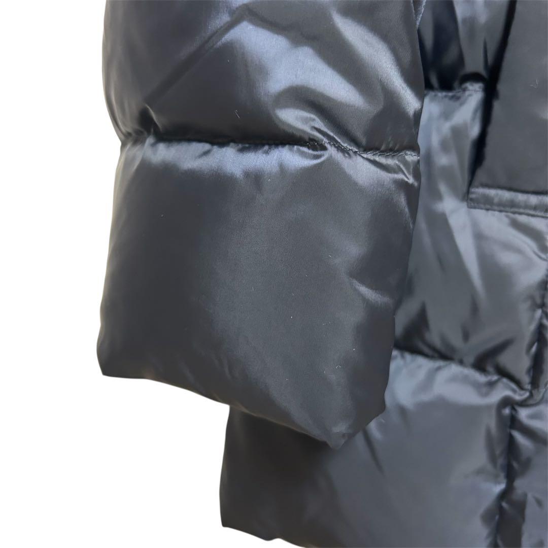 【超美品】23区　洗える/撥水加工　シレータフタ ミドル丈 ダウンコートネイビー