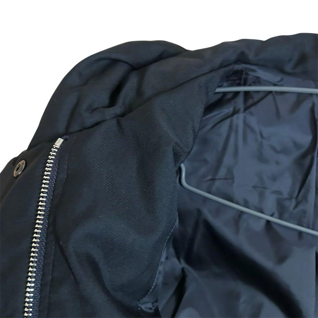 【超美品】23区　洗える/撥水加工　シレータフタ ミドル丈 ダウンコートネイビー