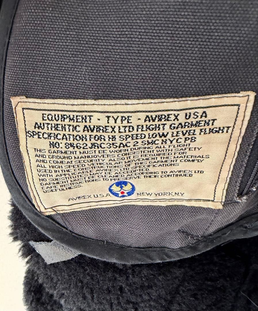 AVIREX B3 ムートン　ボア
