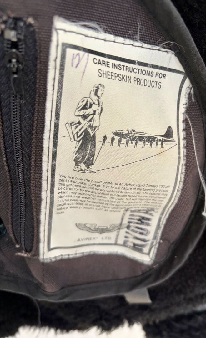 AVIREX B3 ムートン　ボア