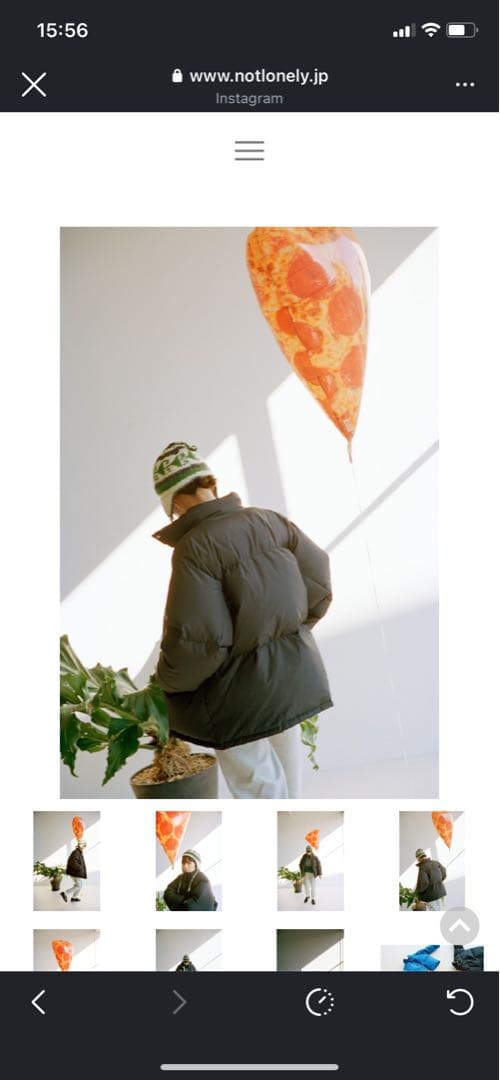 not lonely 完売ダウン　ブラック