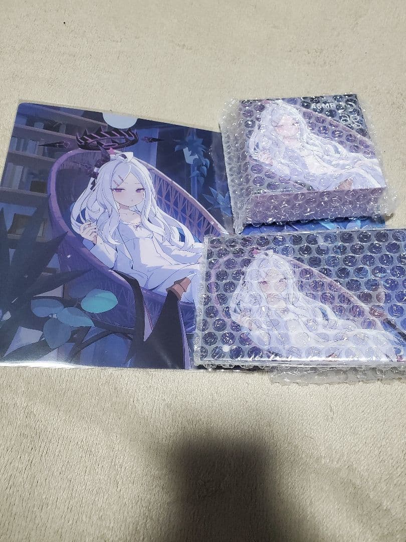 空崎ヒナ　イヤホン　クリアファイル　アクリルプレート　3点セット