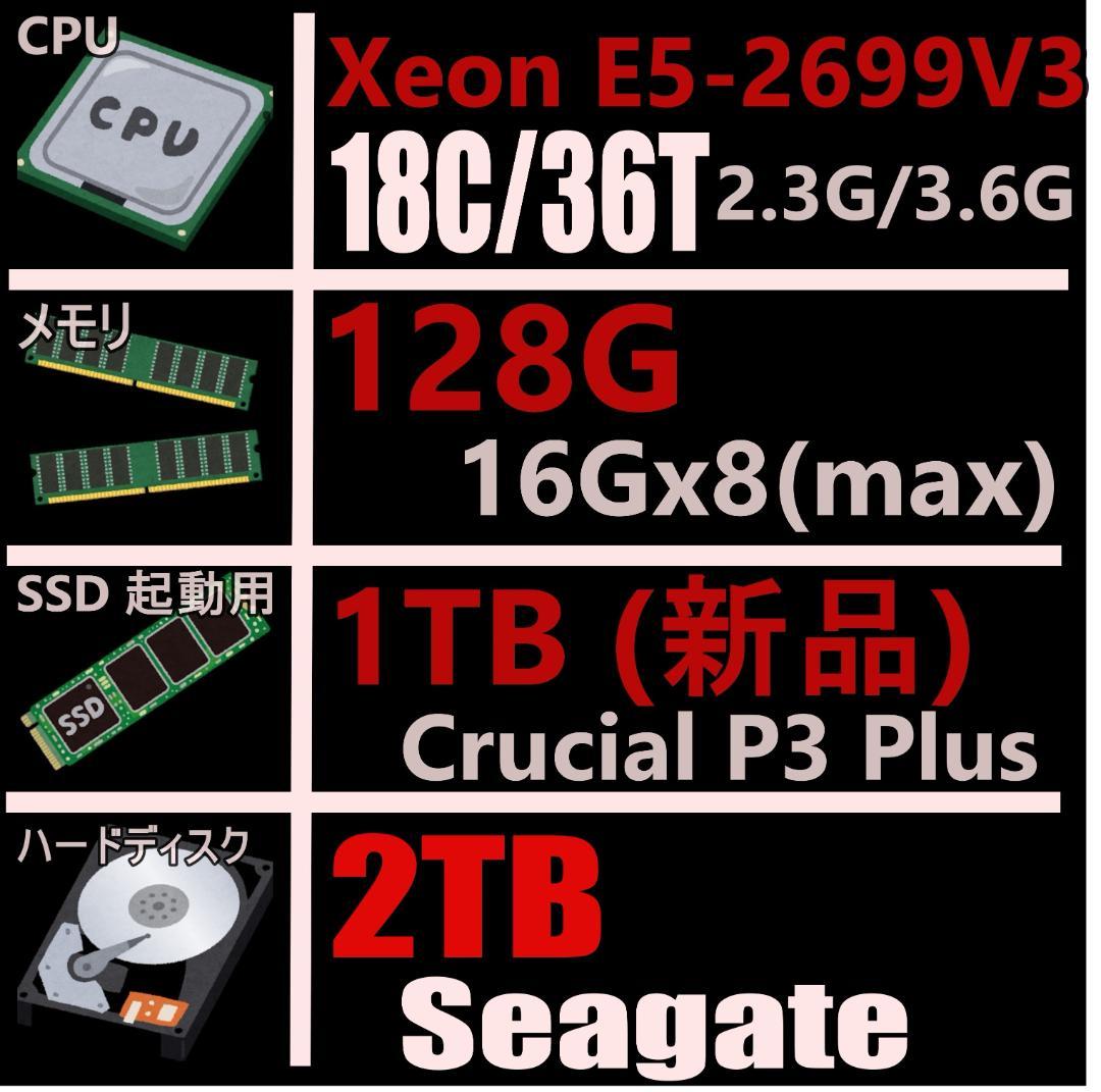 【未開封 RTX3050付】 Z440/2699V3/128G/1TB/2TB