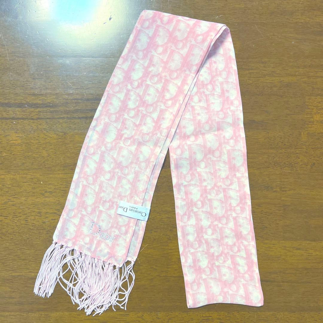 未使用　クリスチャンディオール トロッター柄　ストール