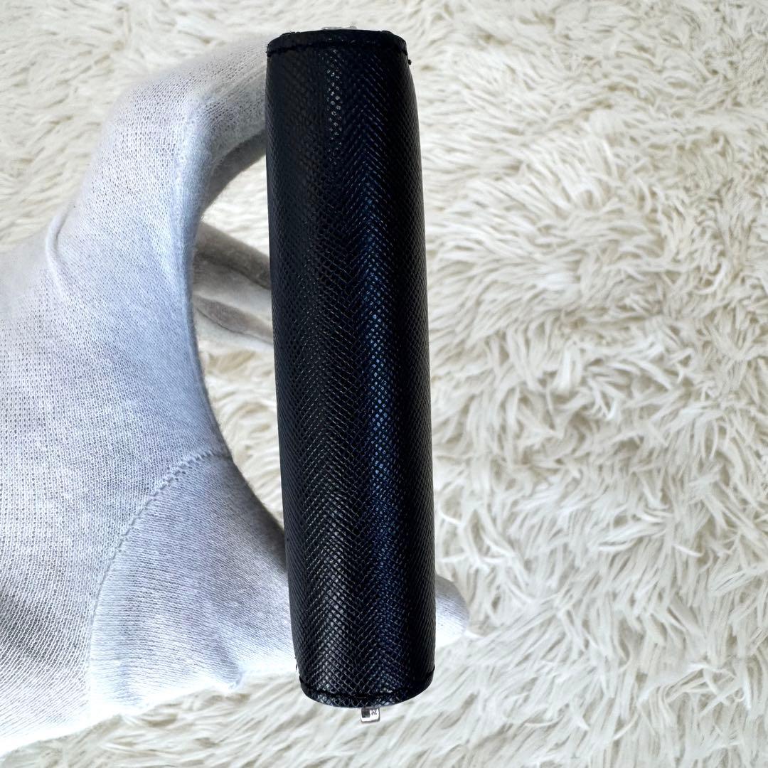 ペッレモルビダ ケース バルカ ラウンドファスナー レザー 黒