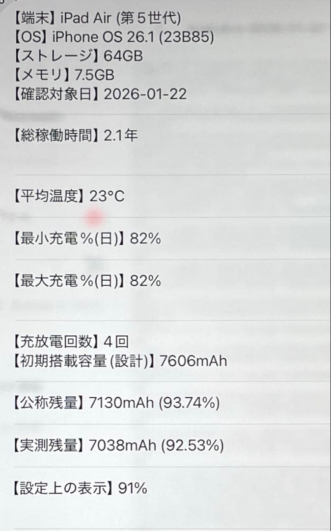 iPad Air 第5世代　Cellular スペースグレイ　超美品　#2