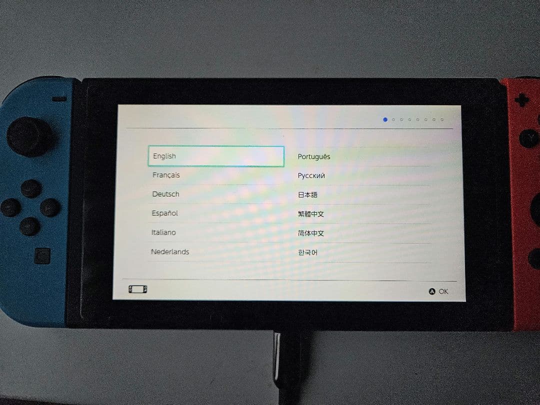 Nintendo Switch 本体 青/オレンジ ※ストラップ1本紛失