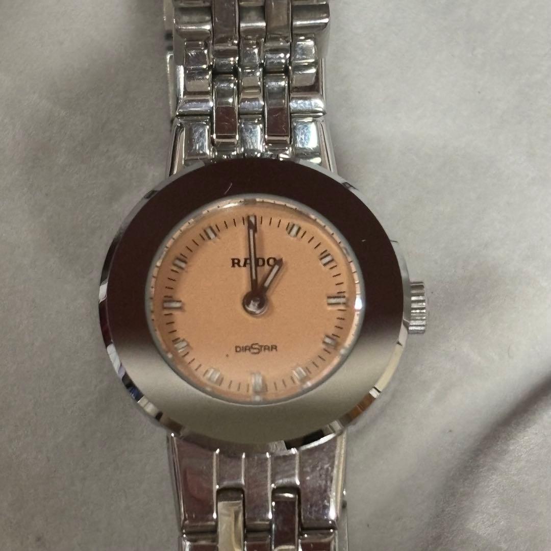 RADO ダイヤスター ピンク文字盤シルバー ラウンド
