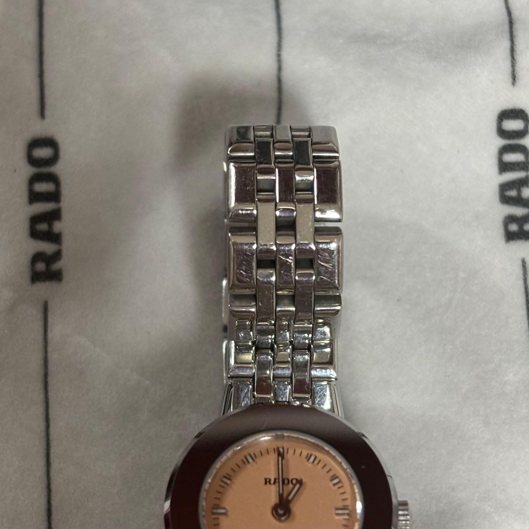 RADO ダイヤスター ピンク文字盤シルバー ラウンド