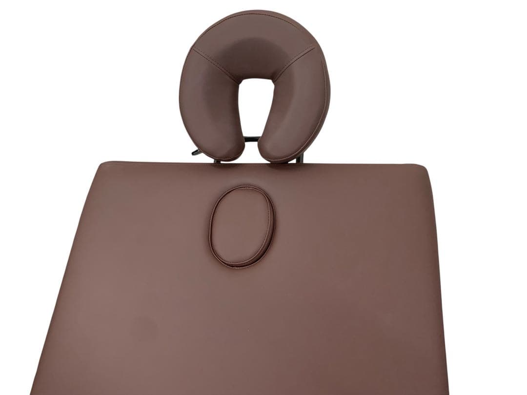 電動昇降マッサージベッド（有孔)長さ185x幅75x高さ51～88cm ブラウン