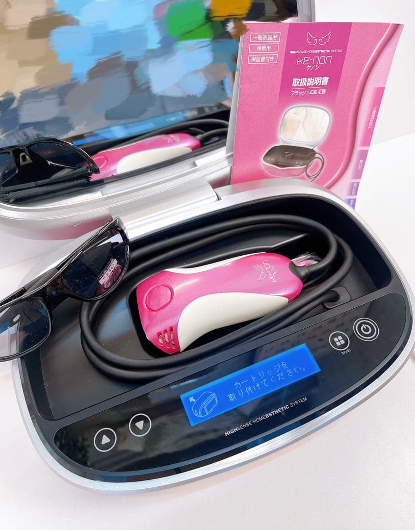 【美品：動作確認済み】kenon ケノン ver.4脱毛器 ピンクカラー