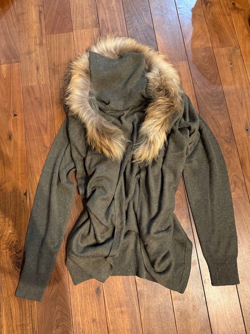 トップス 00s archive goa long sleeve fur hoodie