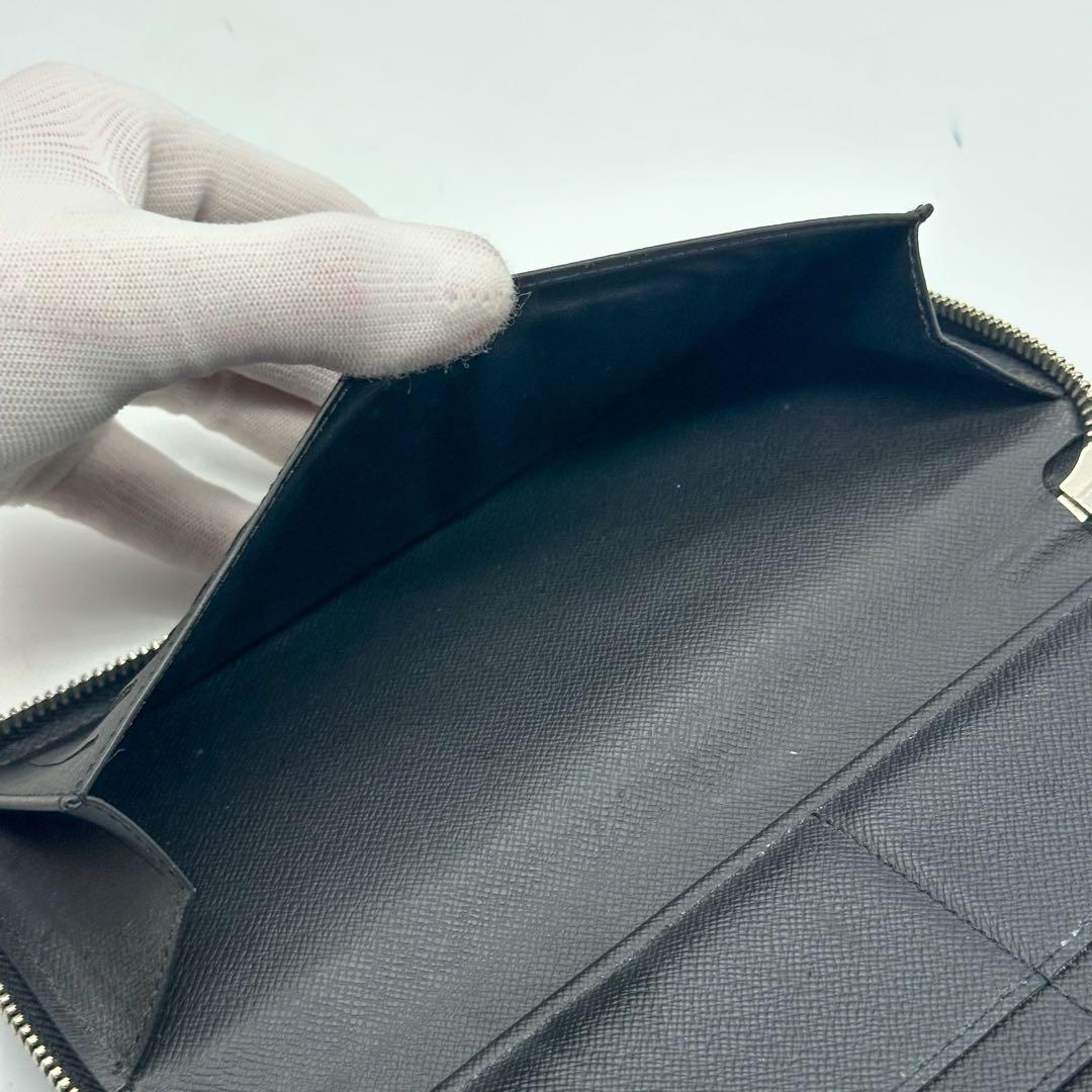 新型 ルイヴィトン ジッピーウォレット ヴェルティカル タイガ ブラック レザー