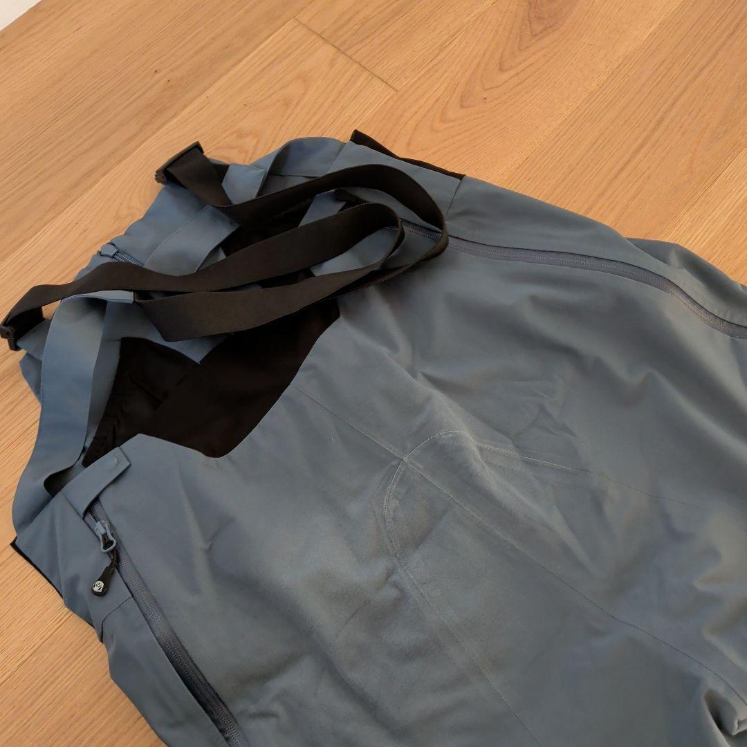 unfudge ビブパンツ ブルーグレイ