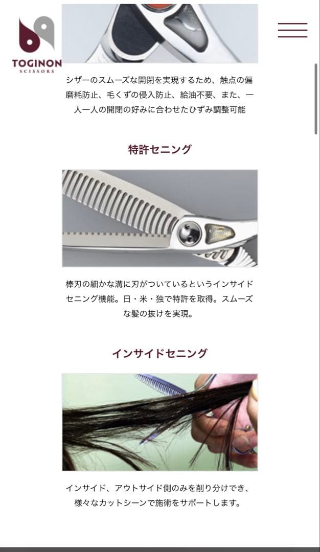 トギノン セニング サクセスツイスター(ブルー⑩)5.8インチ モデルIII