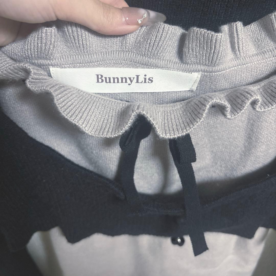 NoGenki ニットトップス×ニットキャミワンピース パープル